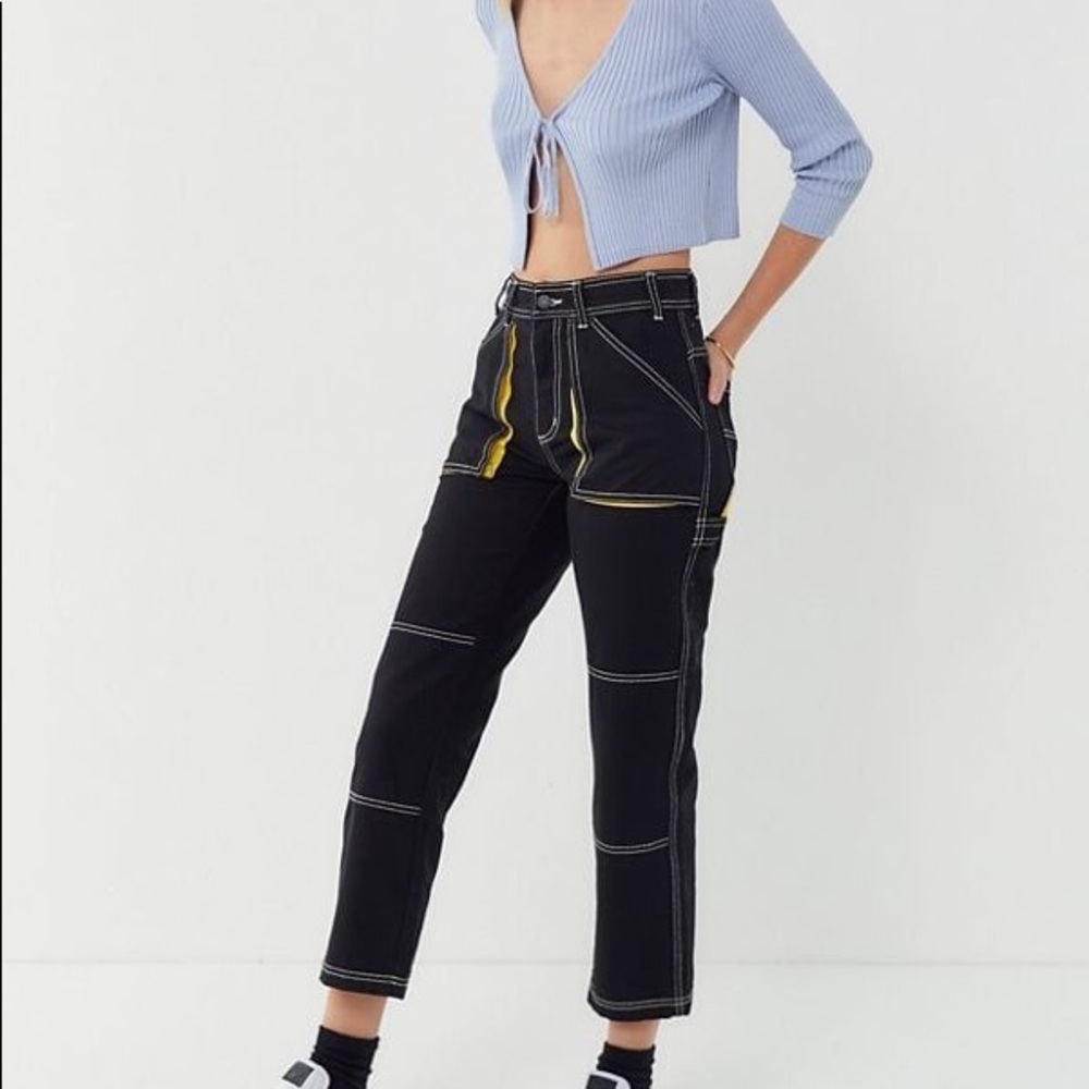 Contrast stitch skater jeans bdg urban outfitters